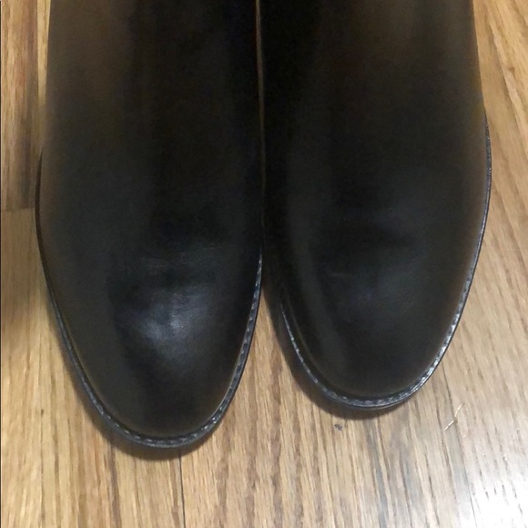 Cole Haan Corinne Chelsea Boot Black Leather Ankle Dressy Fall Chunky Gore Heel - Picture 14 of 16